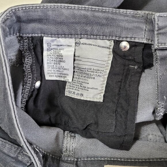 AG Adriano Goldschmied Jeans Womens 24 The Legging Ankle Super Skinny Ankle Gray - Picture 5 of 5